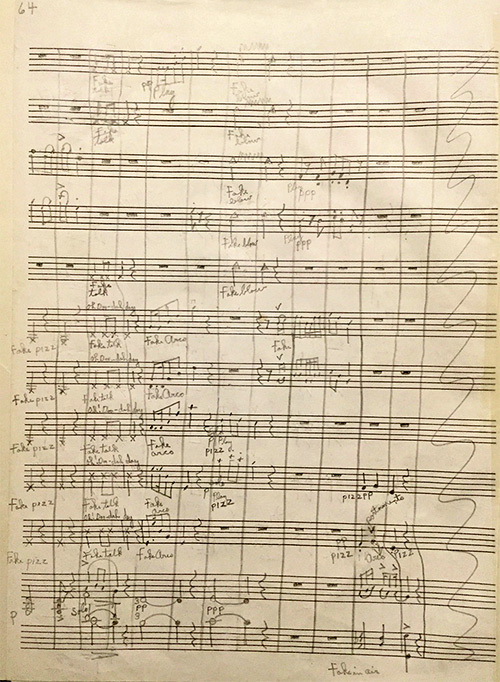 Page 64 of the Autograph Manuscript Score